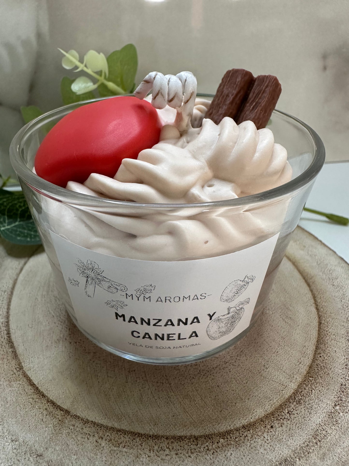 vela gourmet - MANZANA CANELA