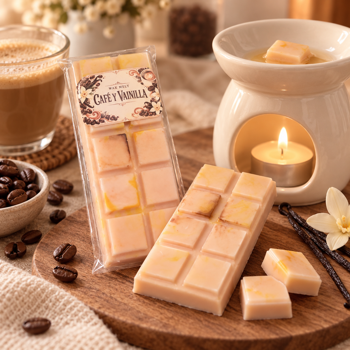 Wax melt tableta - CAFE Y VAINILLA