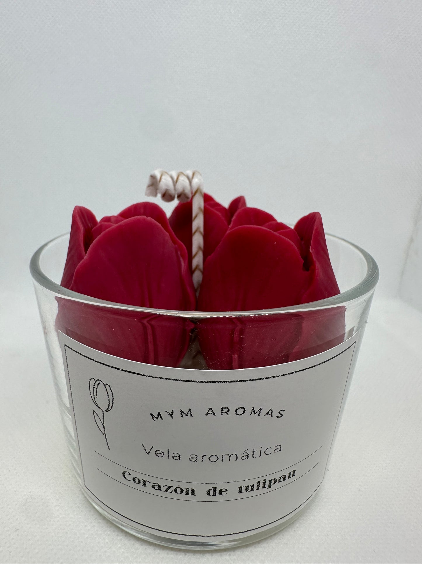 vela aromática - CORAZÓN DE TULIPÁN