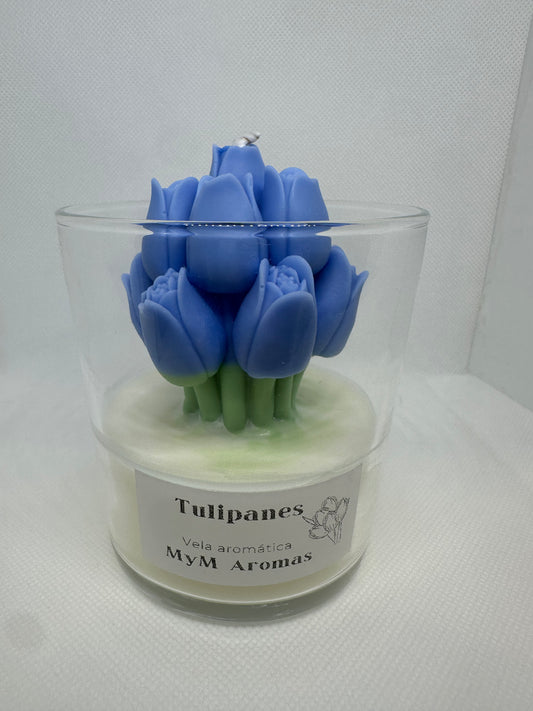 vela aromática - TULIPANES