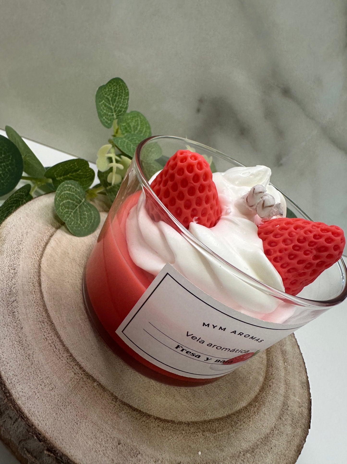 vela gourmet - FRESA Y NATA