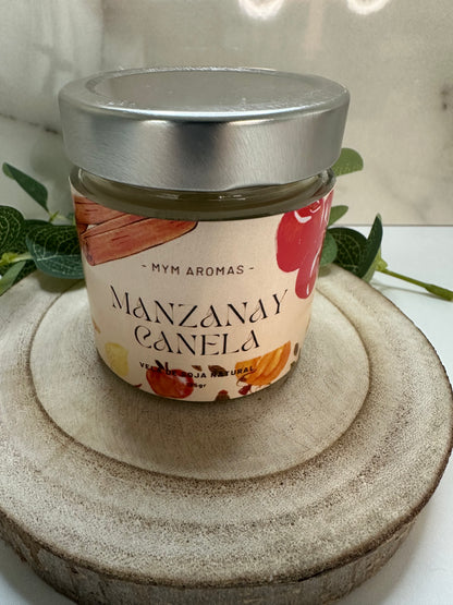 vela aromática - MANZANA Y CANELA