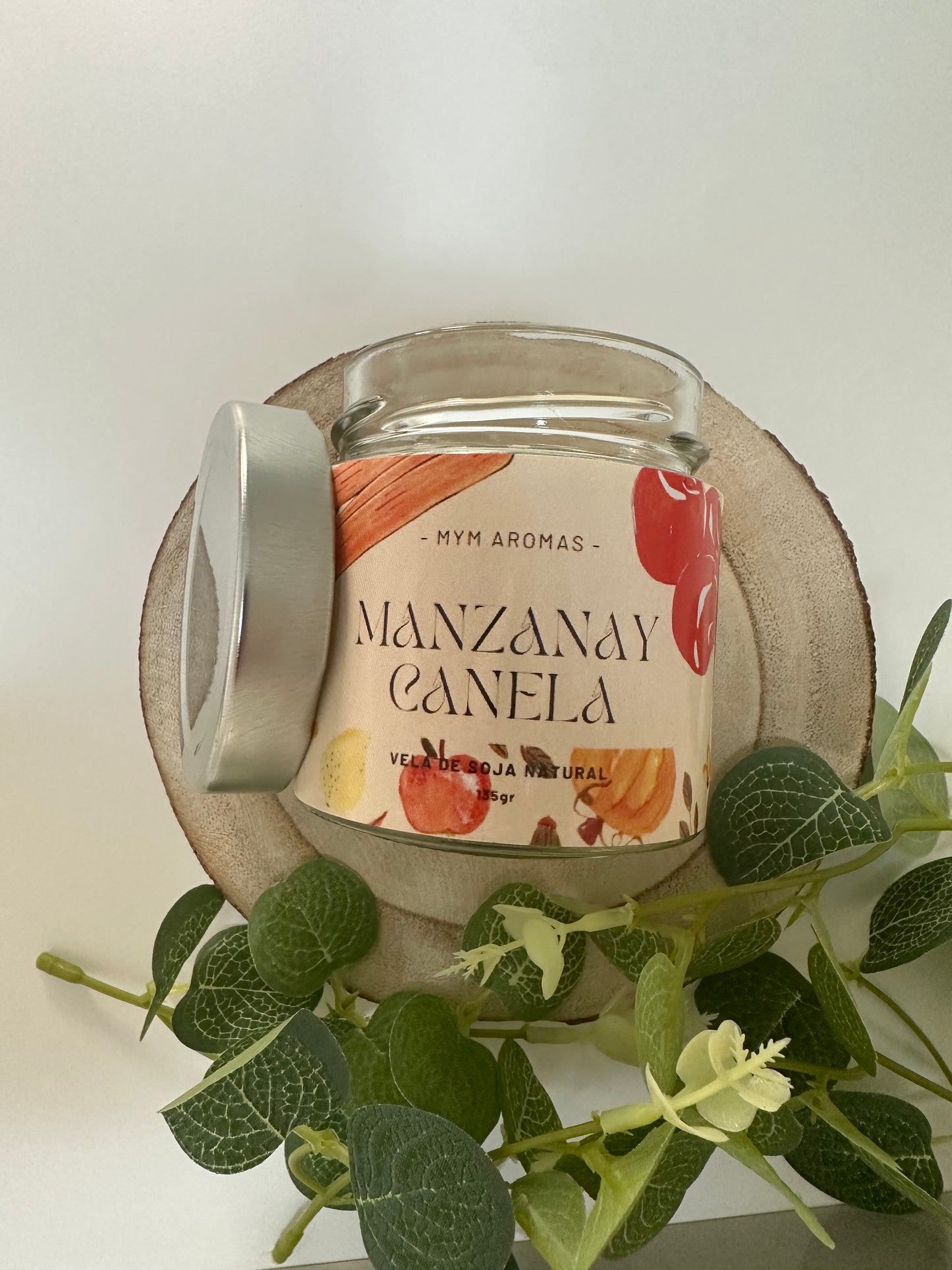 vela aromática - MANZANA Y CANELA