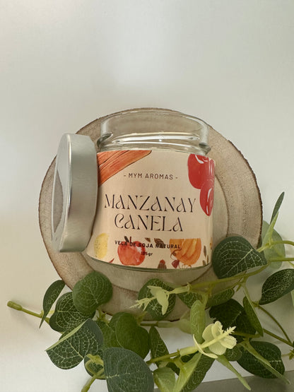 vela aromática - MANZANA Y CANELA