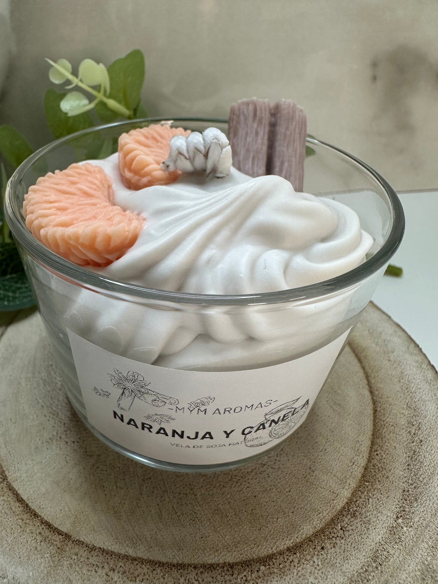 vela gourmet - NARANJA CANELA