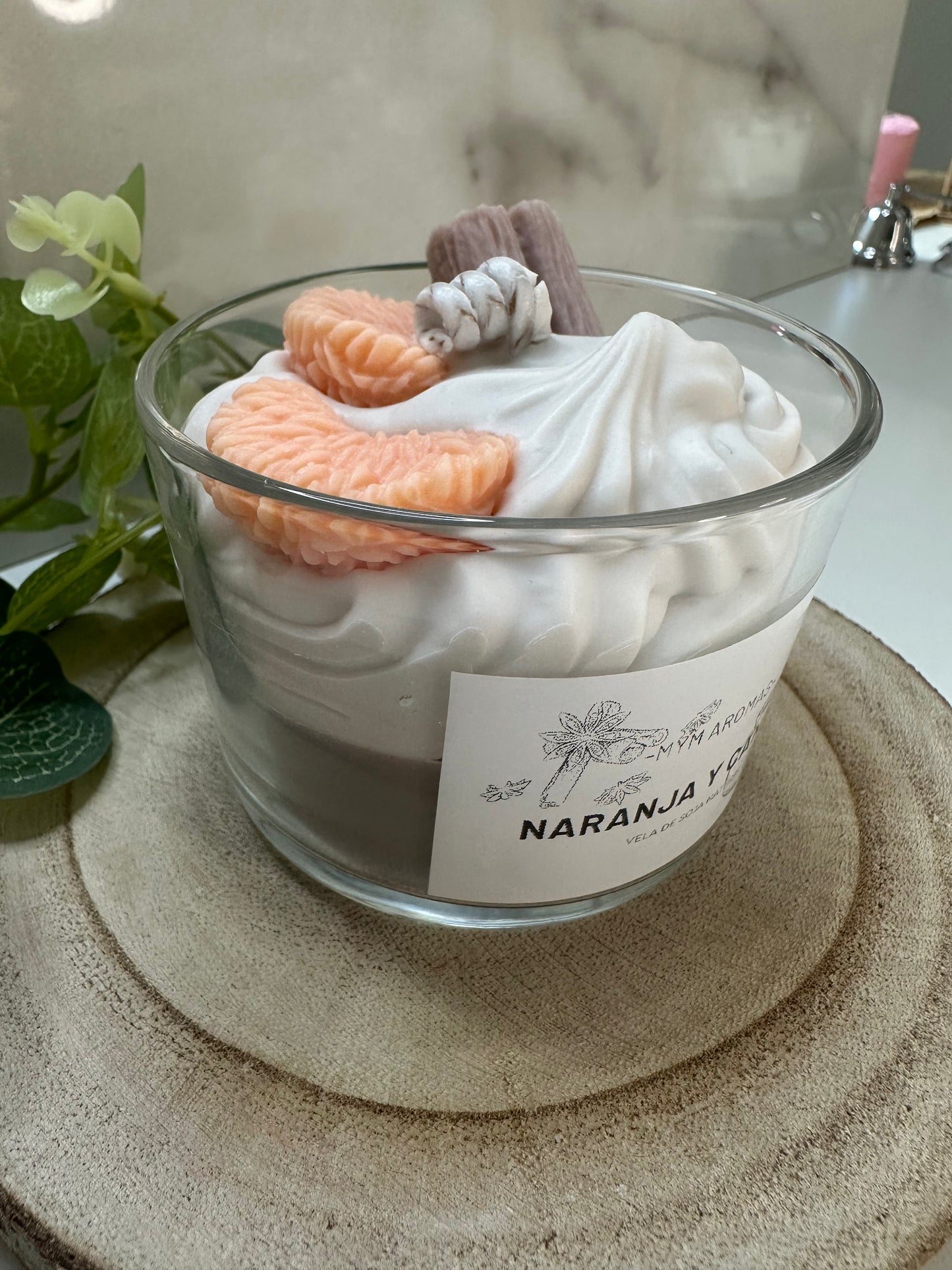 vela gourmet - NARANJA CANELA