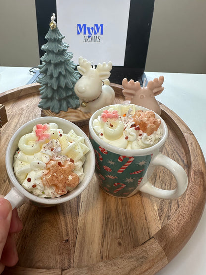 vela - vaso bastoncillos navideños