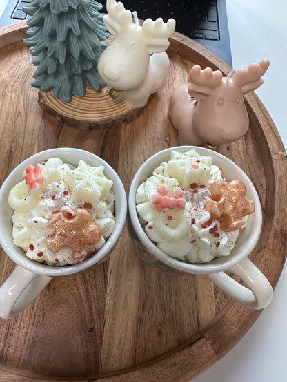 vela - vaso bastoncillos navideños